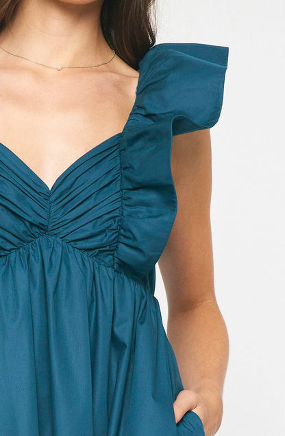 MEET FOR DRINKS RUFFLED DRESS