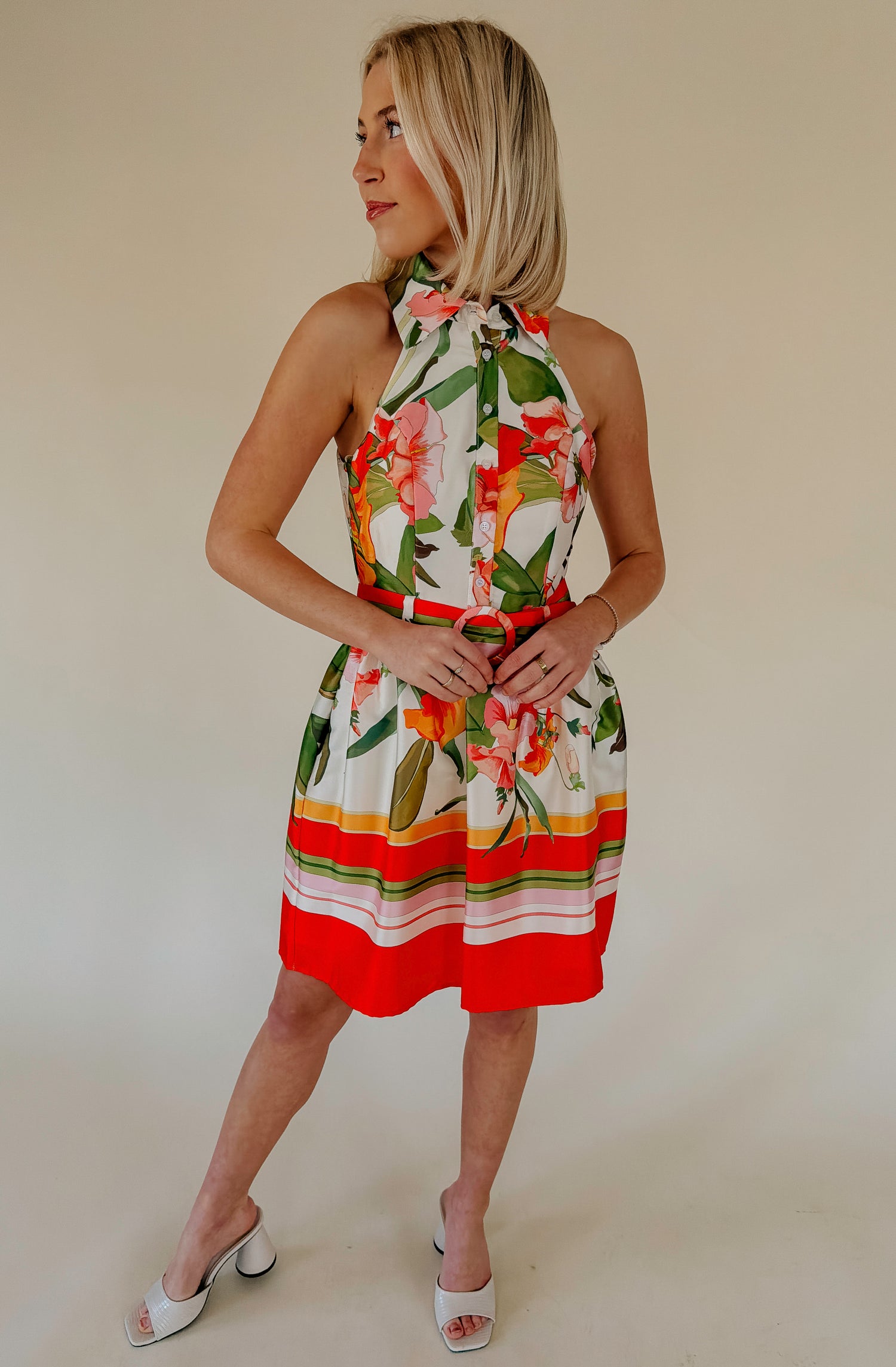 LAVENDER BROWN RAYNA DRESS