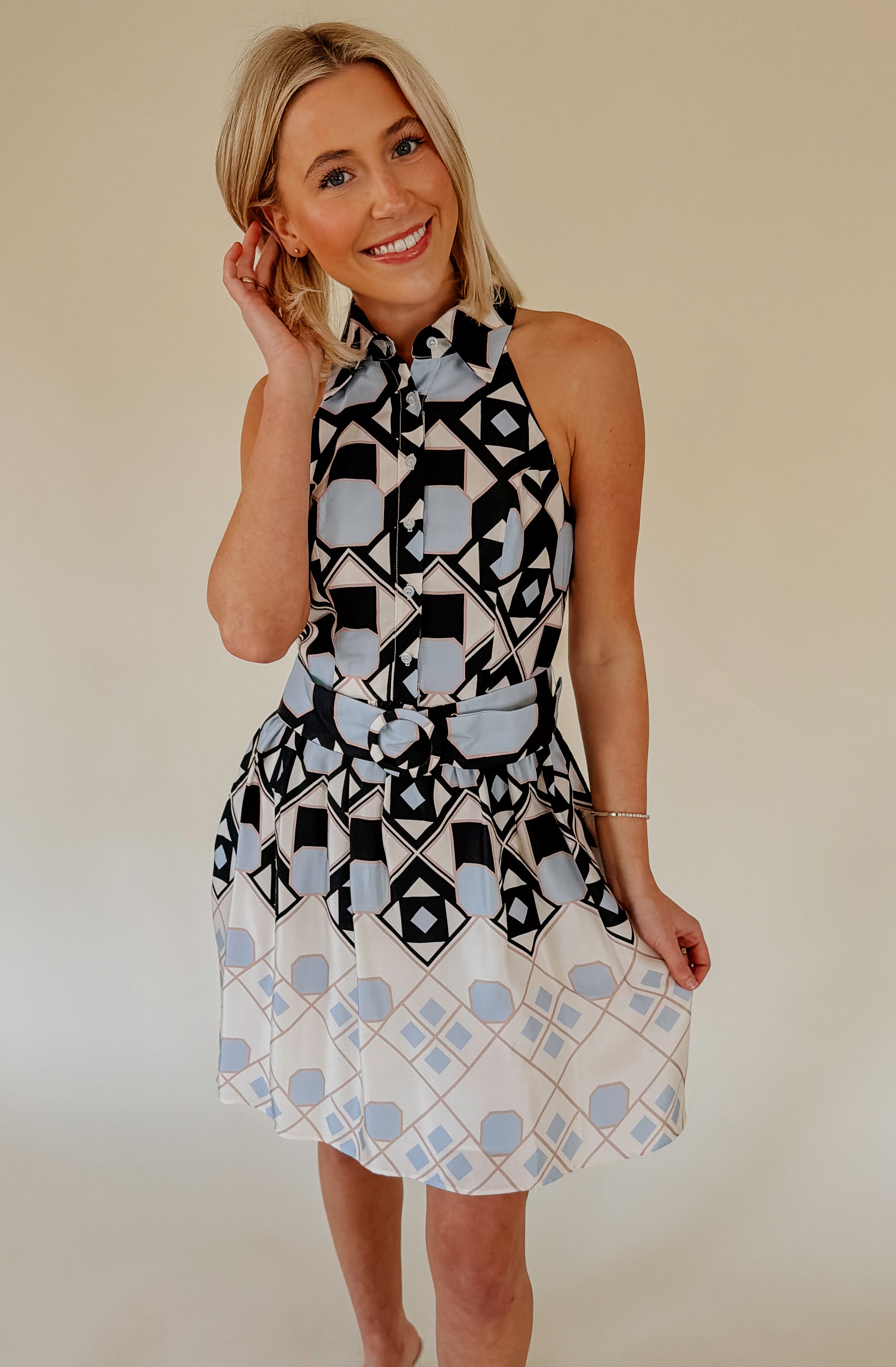 LAVENDER BROWN RAYNA DRESS