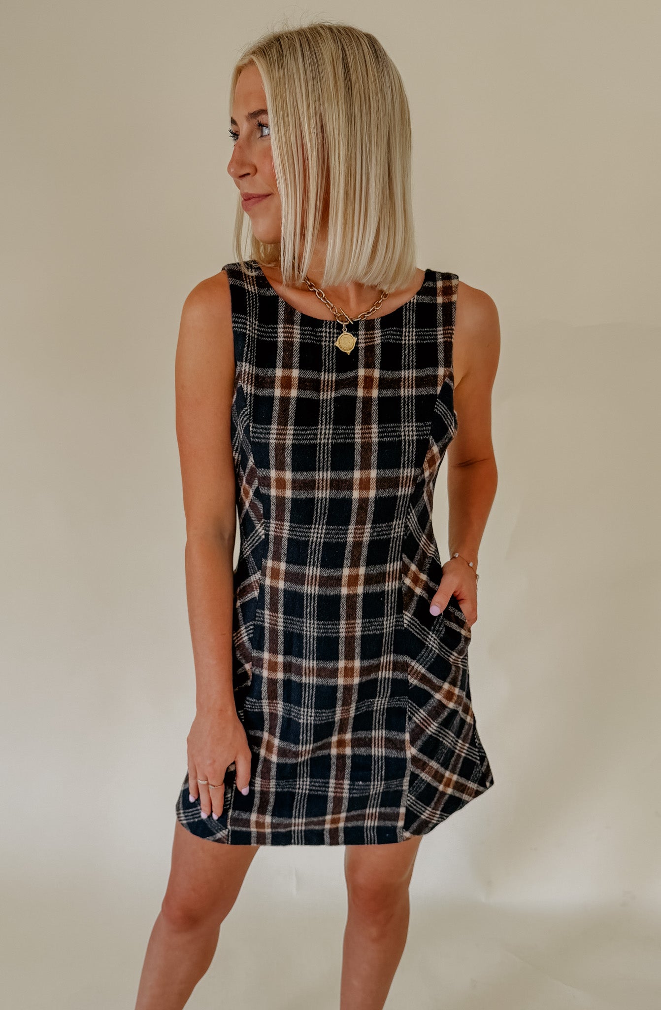 GET A CLUE MINI DRESS
