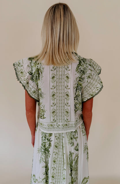 SANTORINI BUTTONED BLOUSE