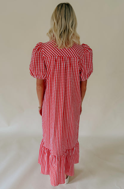 THE BAILEY GINGHAM MIDI DRESS