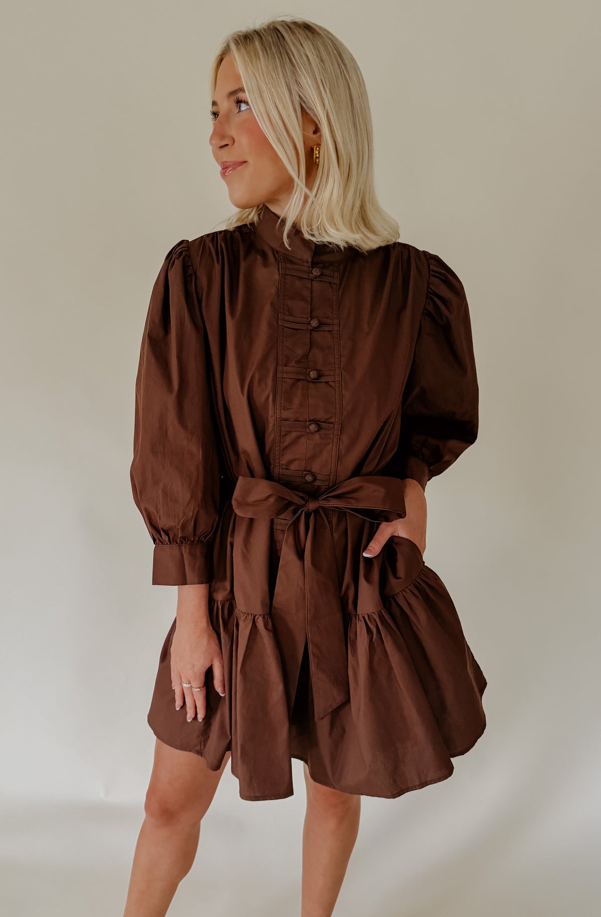 THE BELLA BELTED MINI DRESS