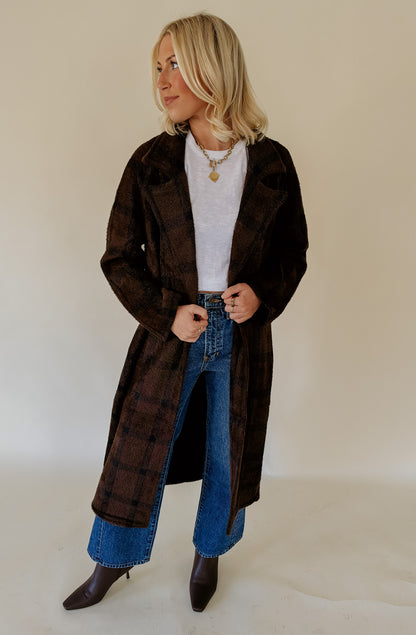 Z SUPPLY CROSBY PLAID COCOON COAT