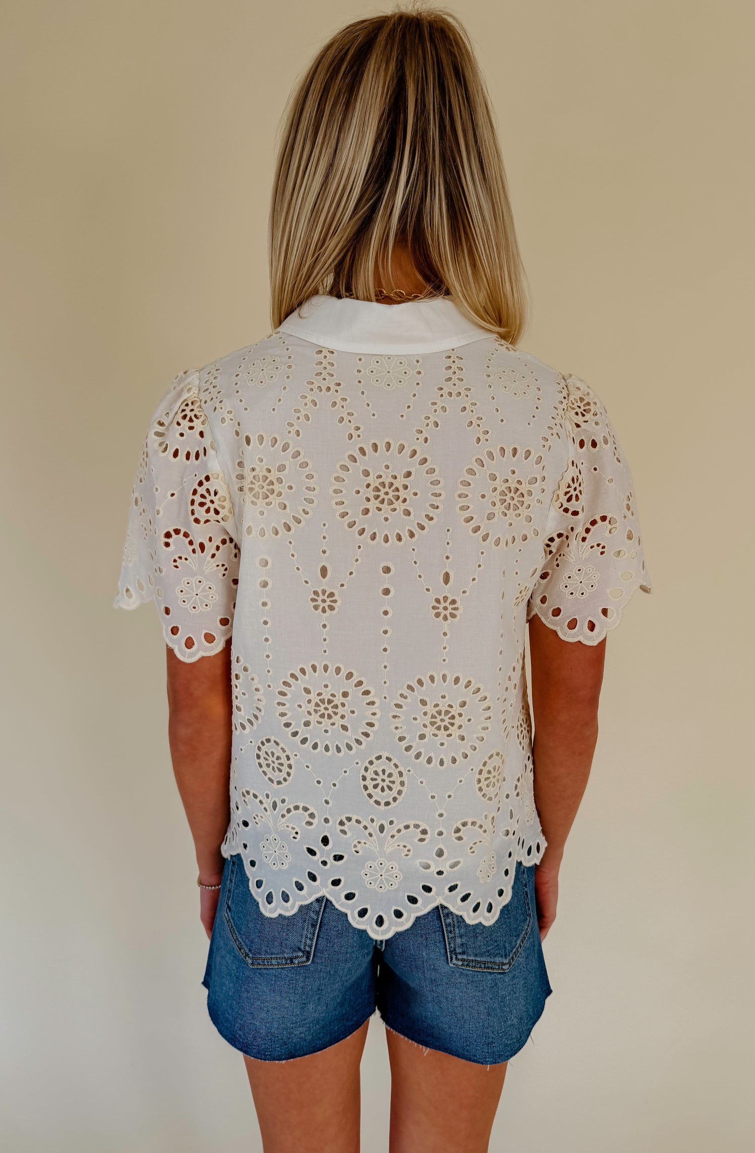 THE LACY EMBROIDERED BLOUSE