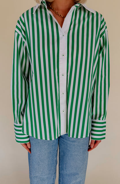 SPRING STRIPES BUTTON DOWN