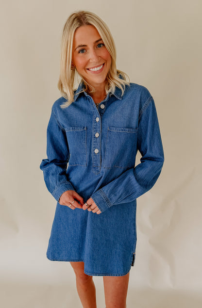 Z SUPPLY LUCIE DENIM SHIRT DRESS