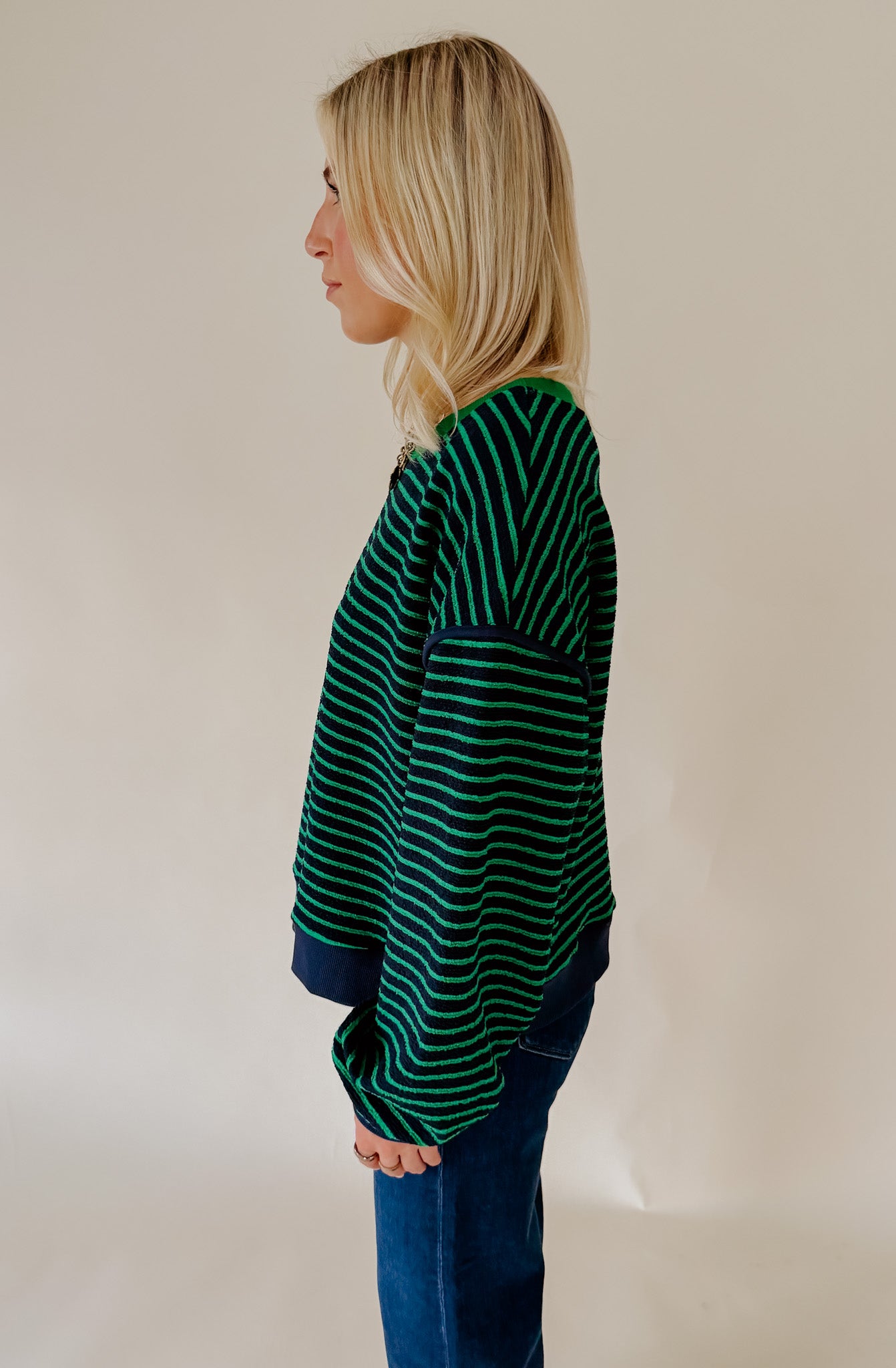 HARBORSIDE STRIPED PULLOVER
