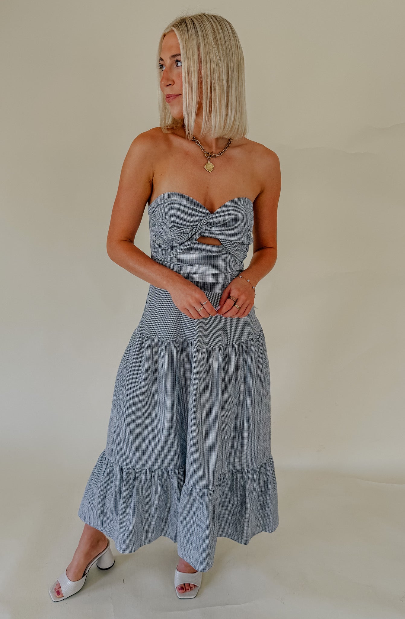 SAINT TROPEZ STRAPLESS MIDI