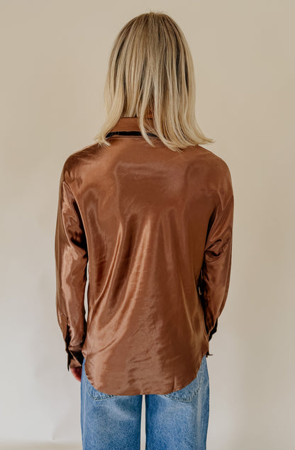 GOLD RUSH BUTTONED BLOUSE