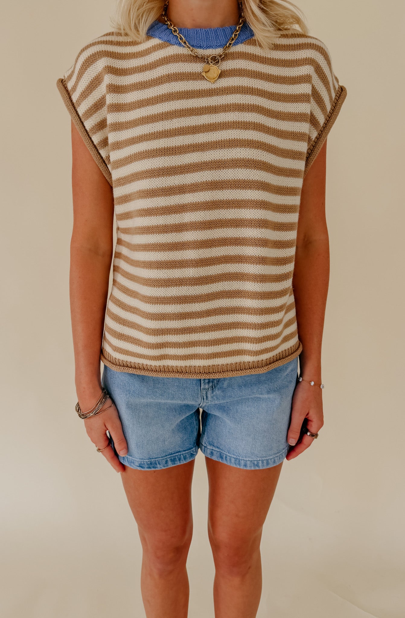COASTAL STRIPE SWEATER TANK