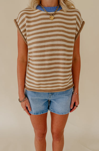 COASTAL STRIPE SWEATER TANK