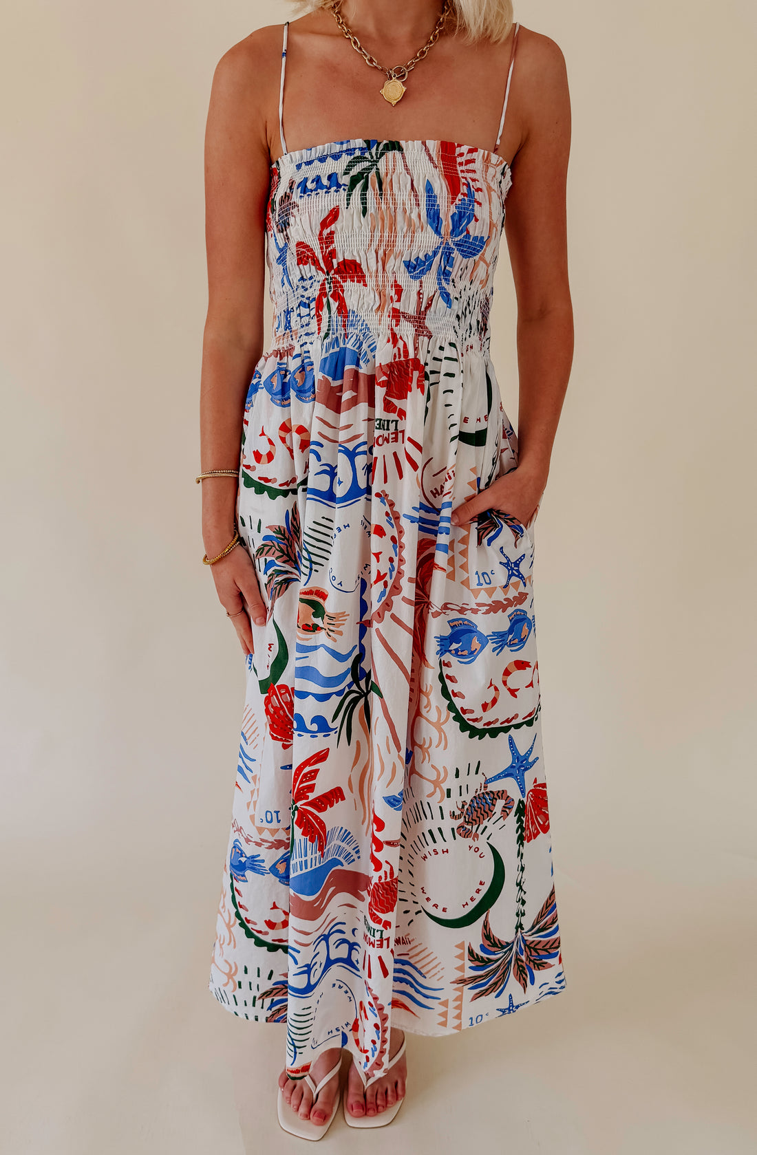 Z SUPPLY CORNELIA GETAWAY MIDI DRESS