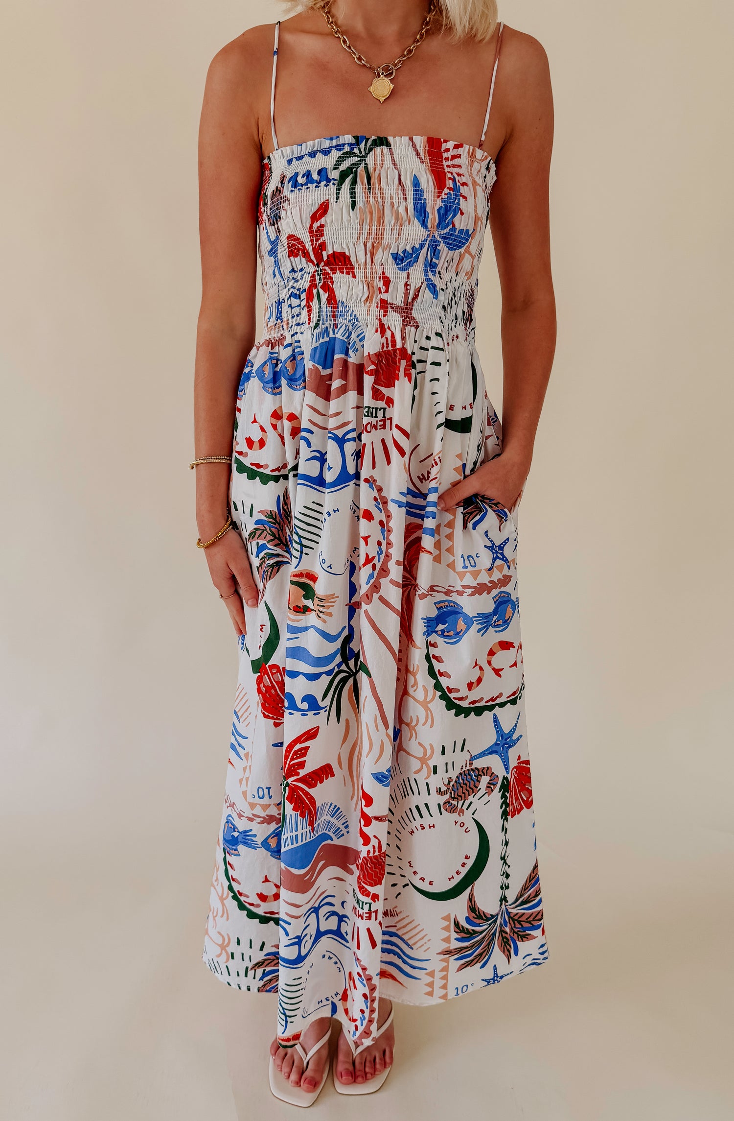 Z SUPPLY CORNELIA GETAWAY MIDI DRESS