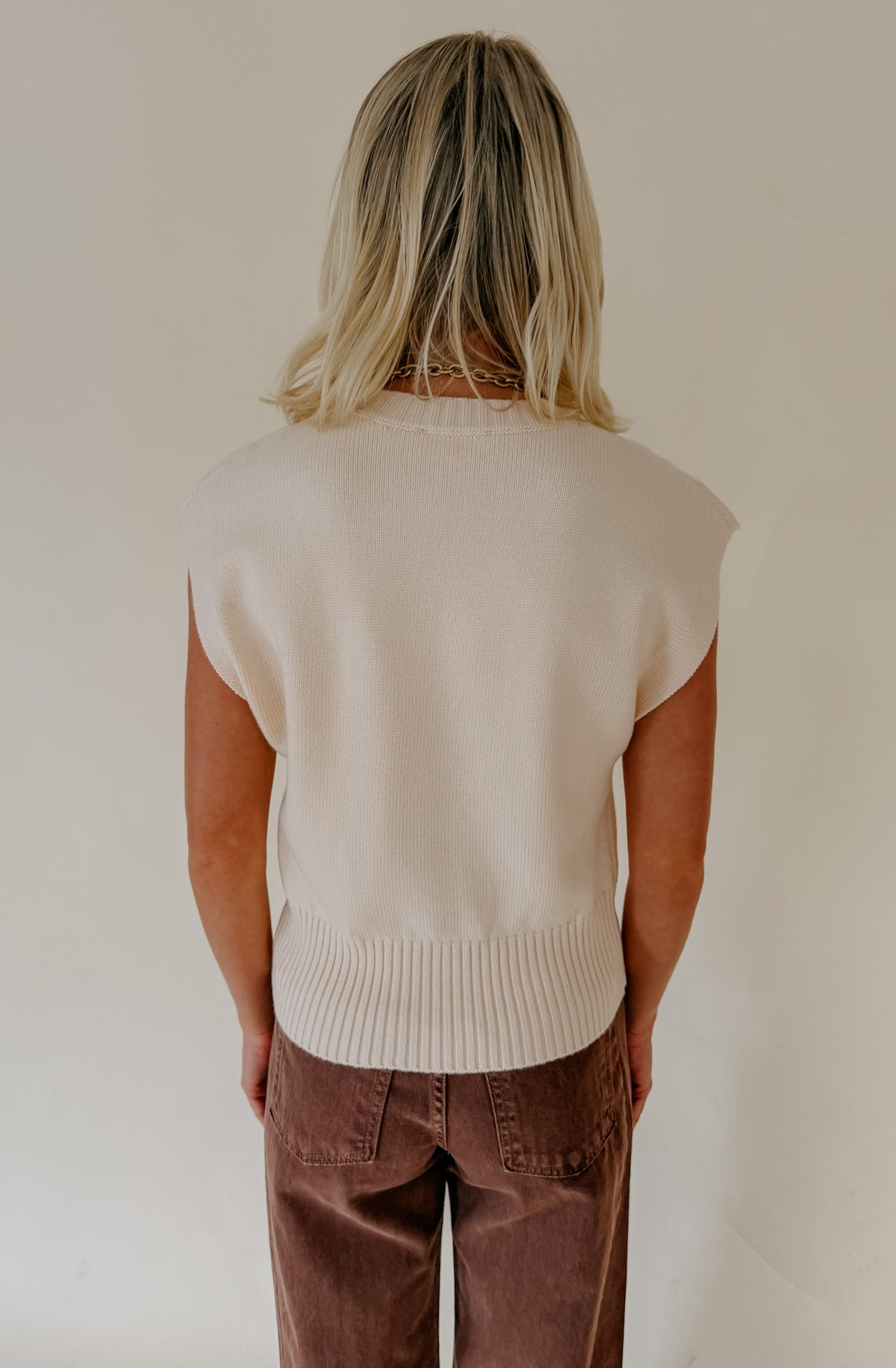 THE MIKAYLA KNIT SWEATER TANK