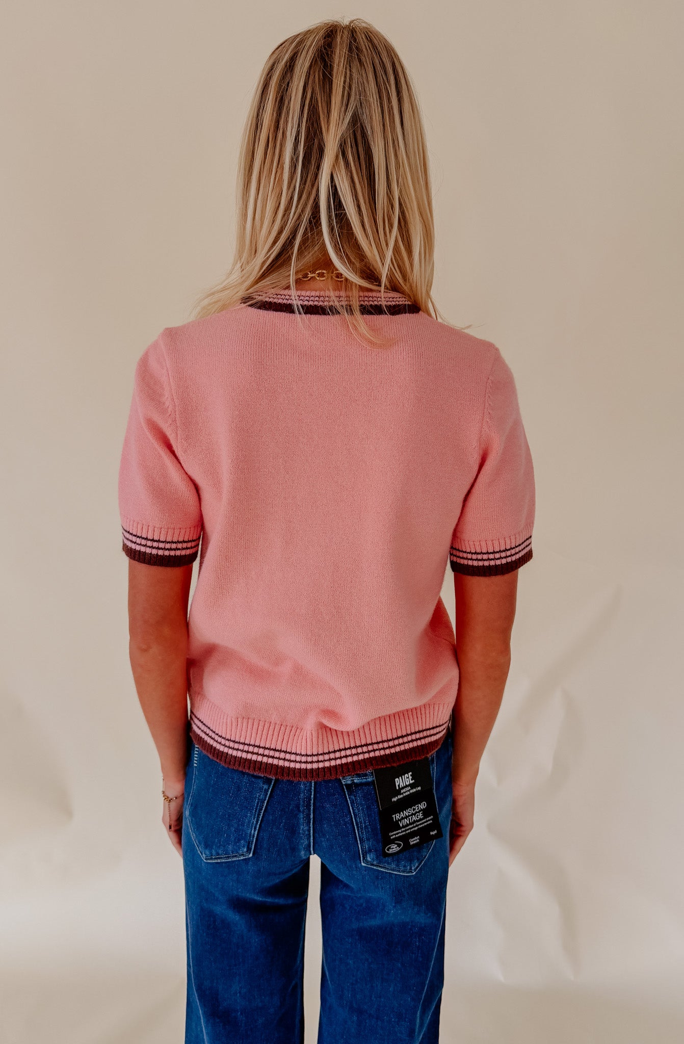 THE POPPY CONTRAST SWEATER TEE