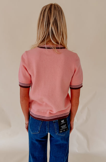 THE POPPY CONTRAST SWEATER TEE
