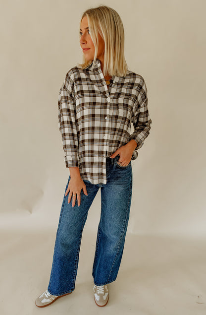 Z SUPPLY RIVER PLAID BUTTON UP