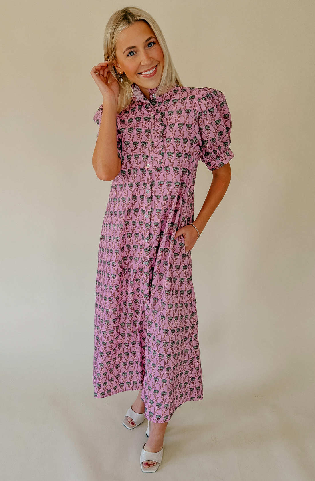 ON TRACK FLORAL MIDI