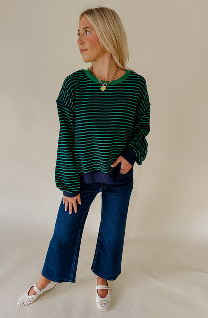 HARBORSIDE STRIPED PULLOVER