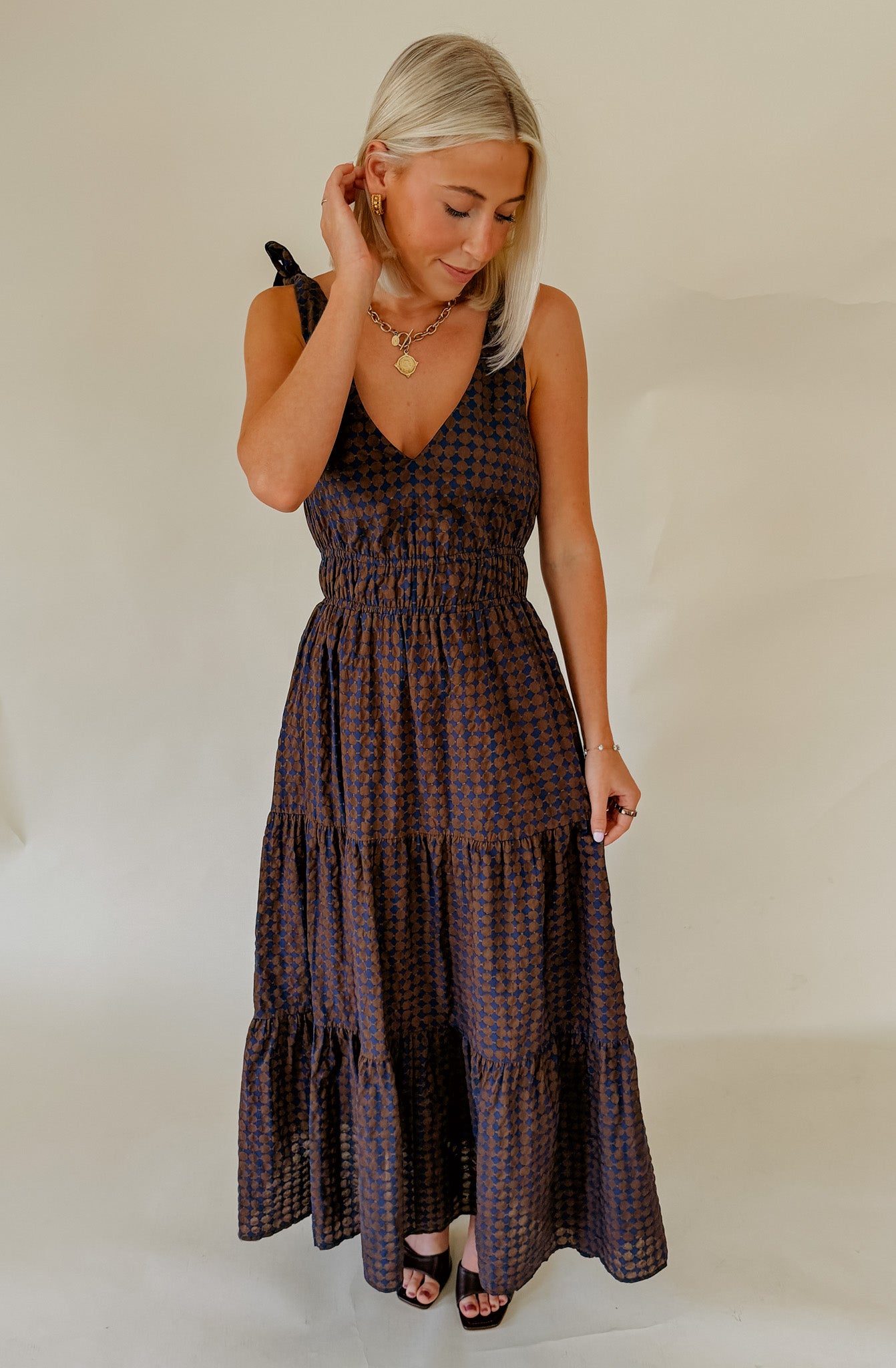 TIE AGAIN MIDI DRESS