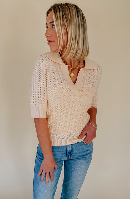 BEACHY KEEN OPEN KNIT SWEATER