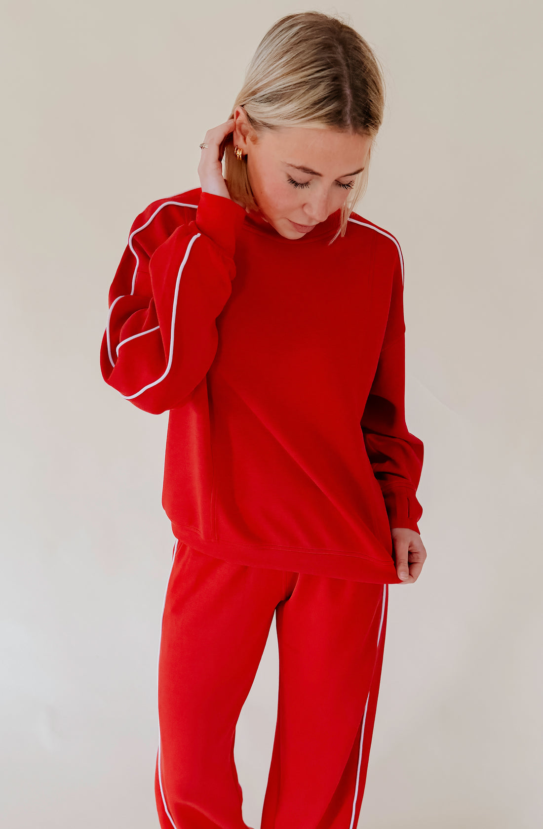 LIGHT AS AIR MODAL SCUBA TOP WITH PIPING