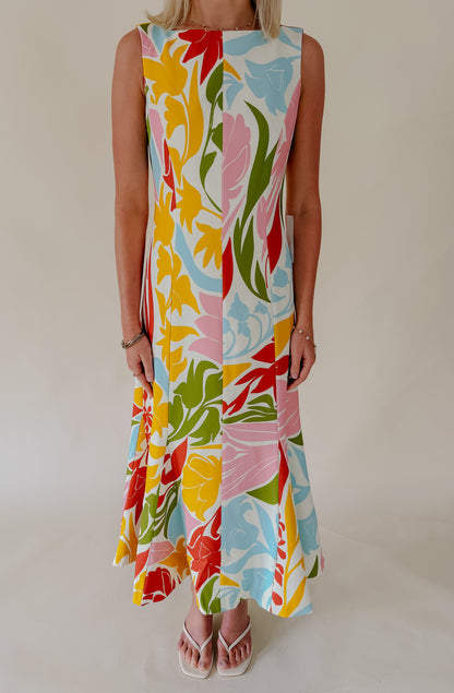 MESTIZA SUNNYSIDE CONVERTIBLE MIDI DRESS