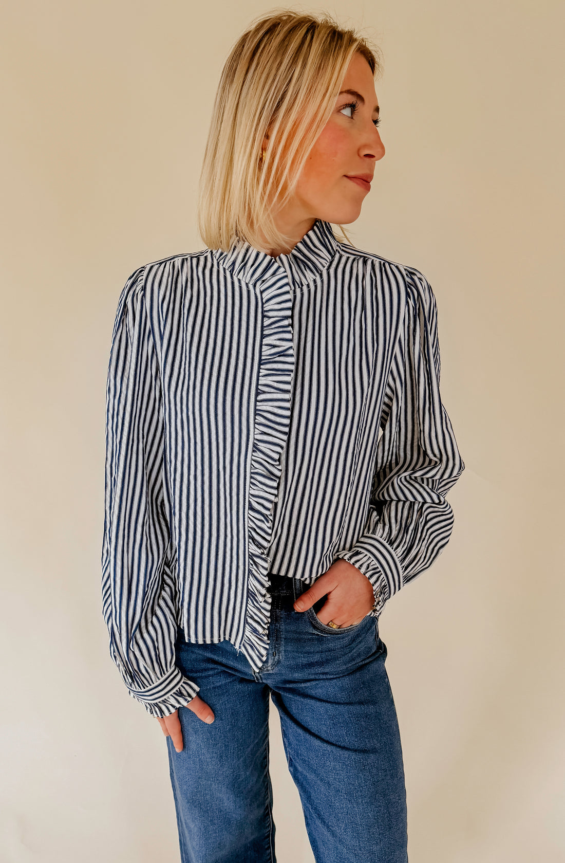 MADE FOR YOU STRIPED BLOUSE