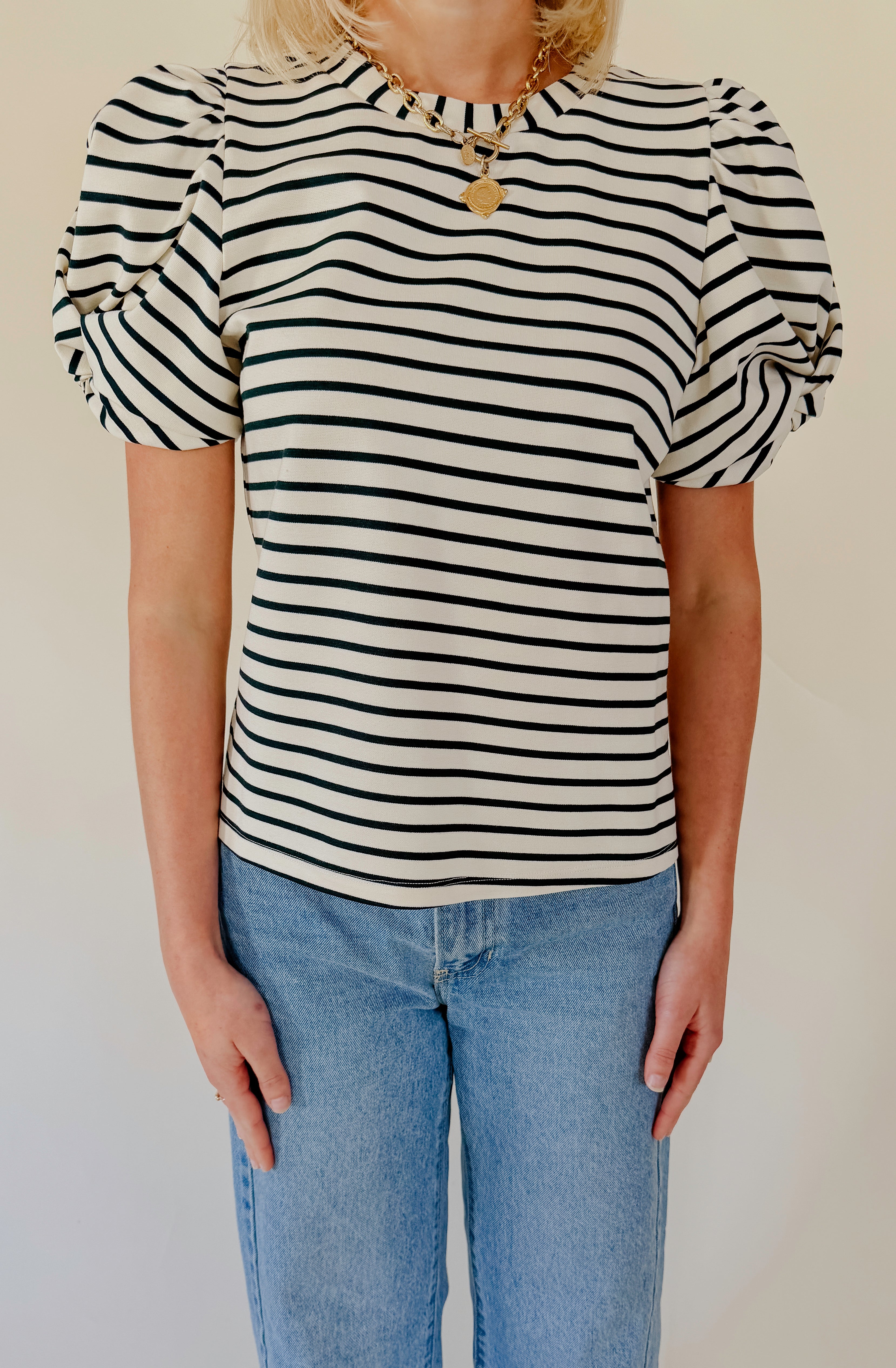 THE CARSON STRIPED HEAVEWEIGHT TEE