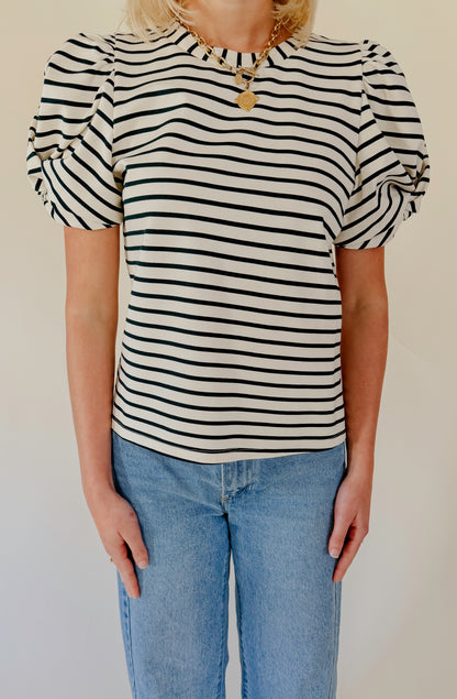 THE CARSON STRIPED HEAVEWEIGHT TEE