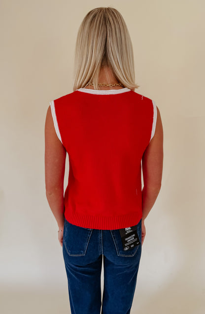 THE RUBY BUTTONED SWEATER TANK