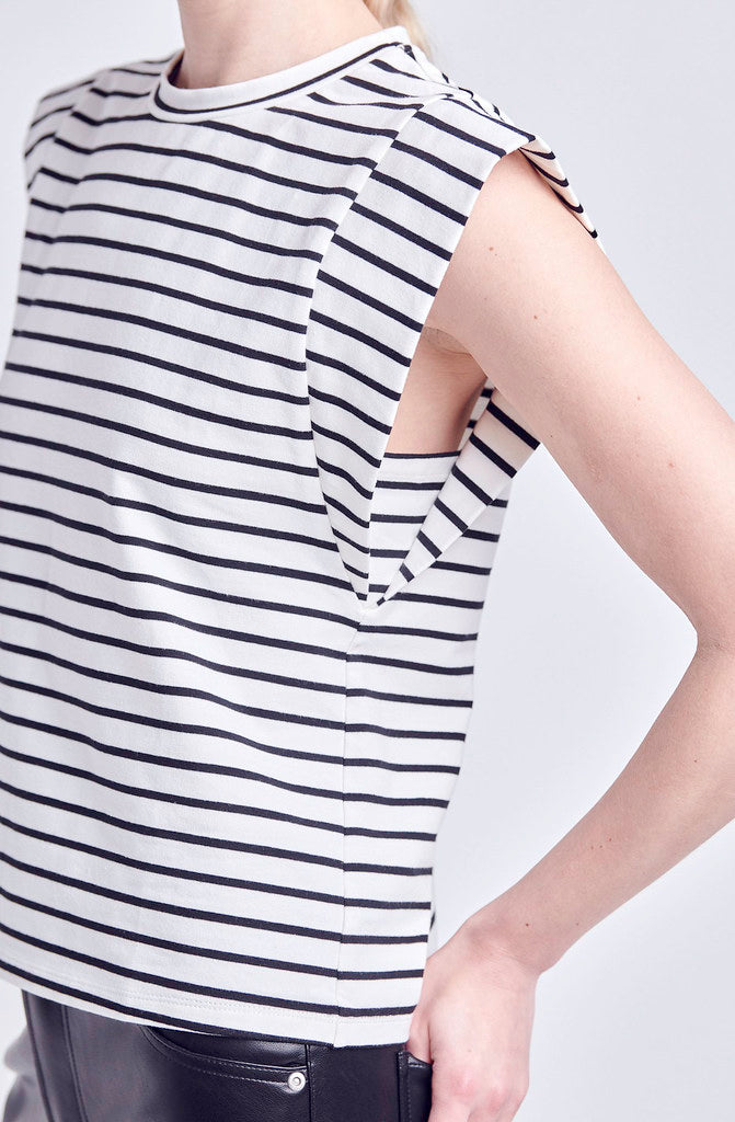 THE CLAIRE STRIPED TOP