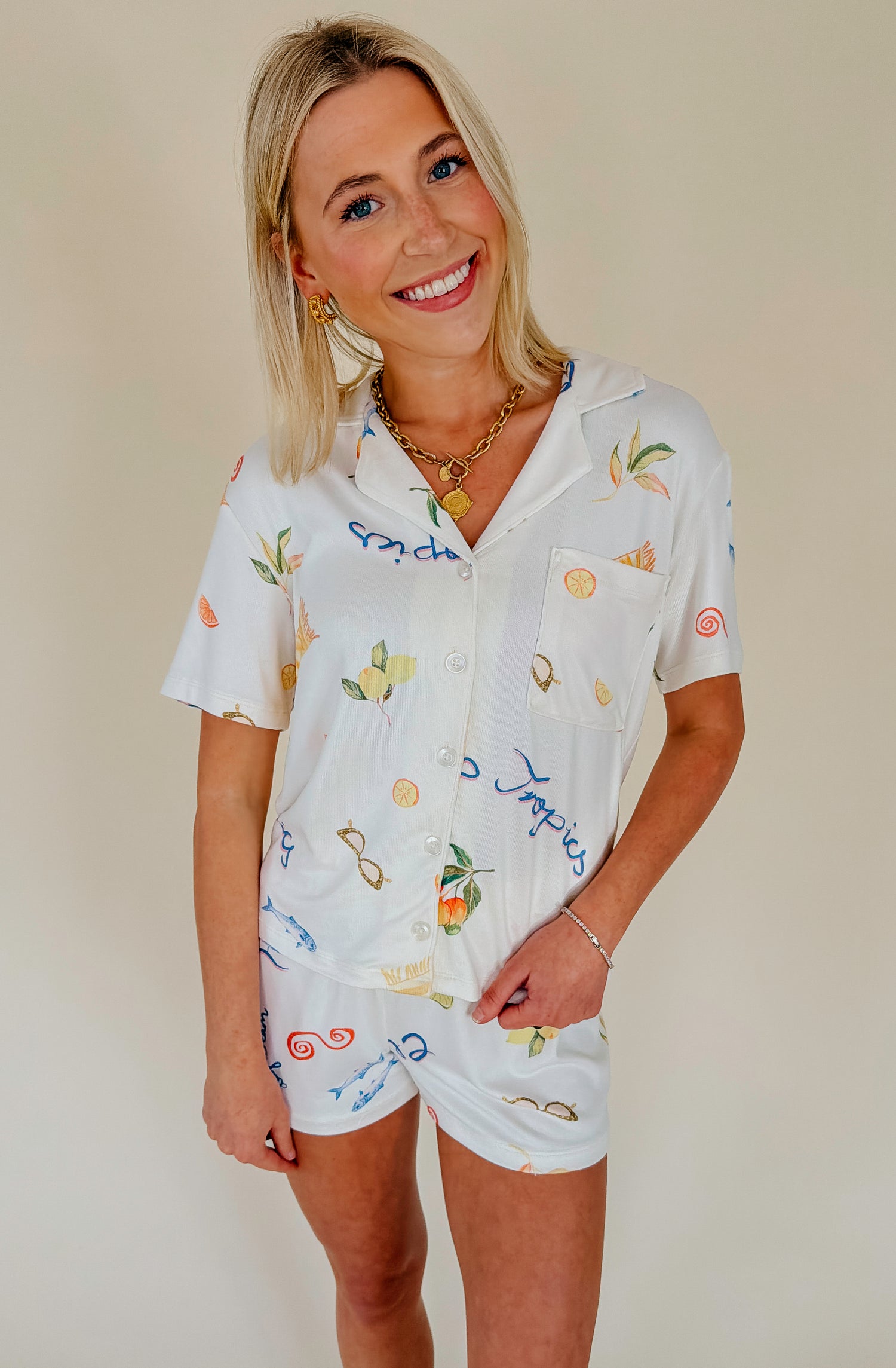 Z SUPPLY BEACH DAYS PJ TOP