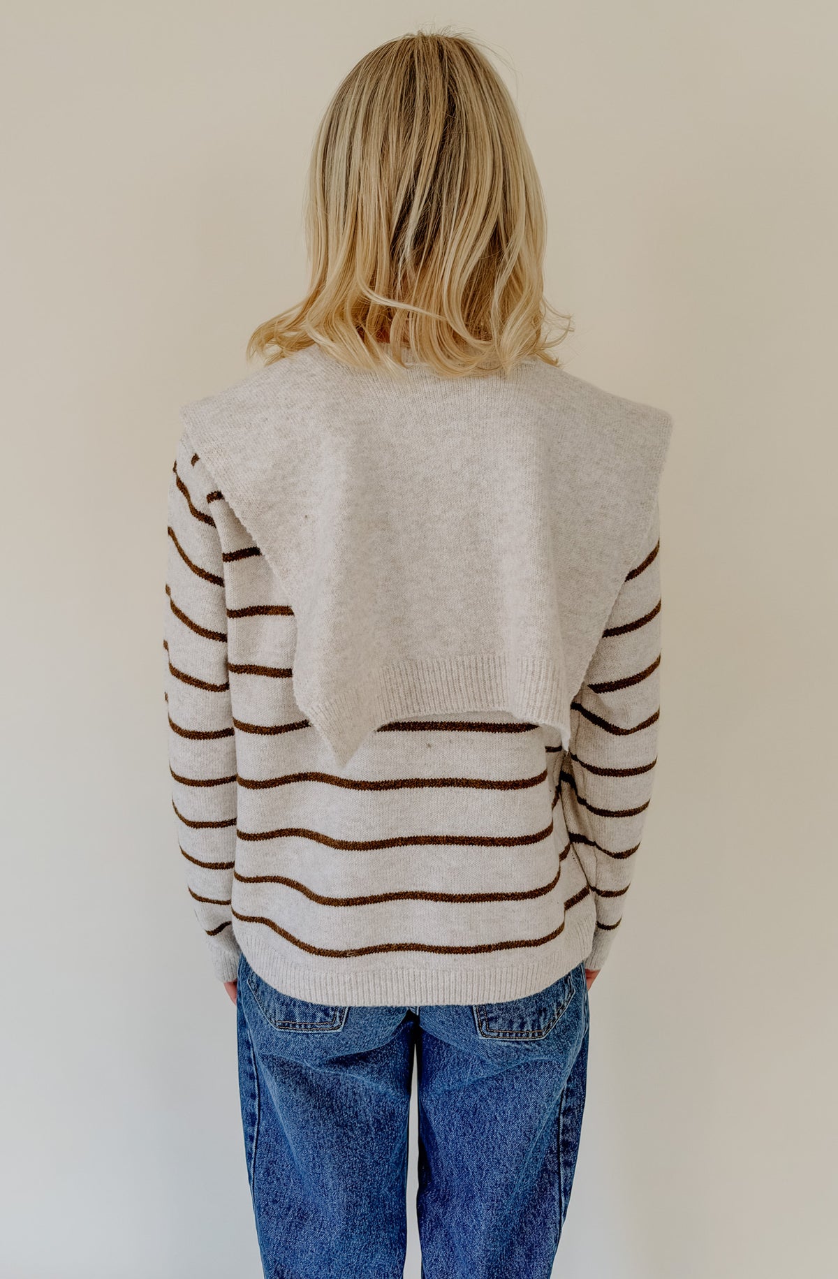 DOUBLE TROUBLE TIE FRONT SWEATER
