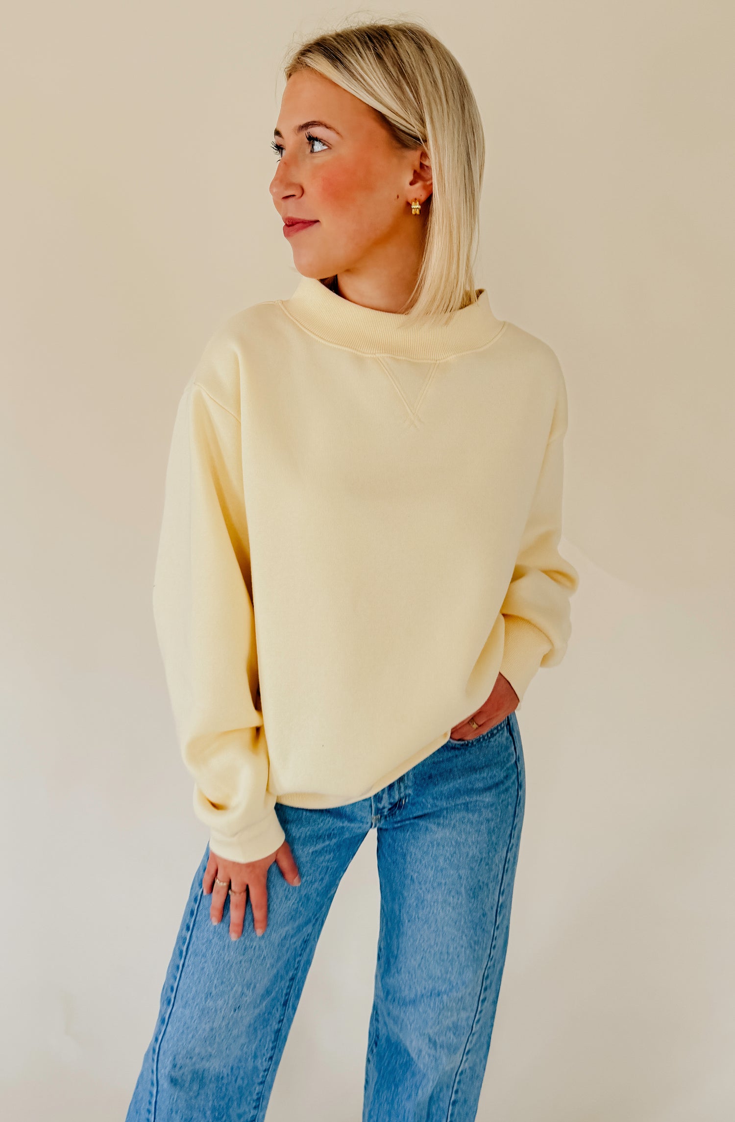 THE PARKER MOCK NECK SWEATSHIRT