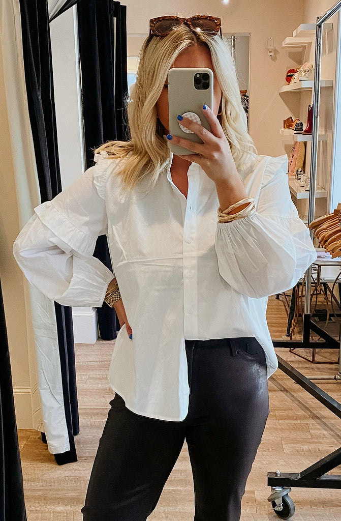THE NICOLETTE RUFFLE TOP