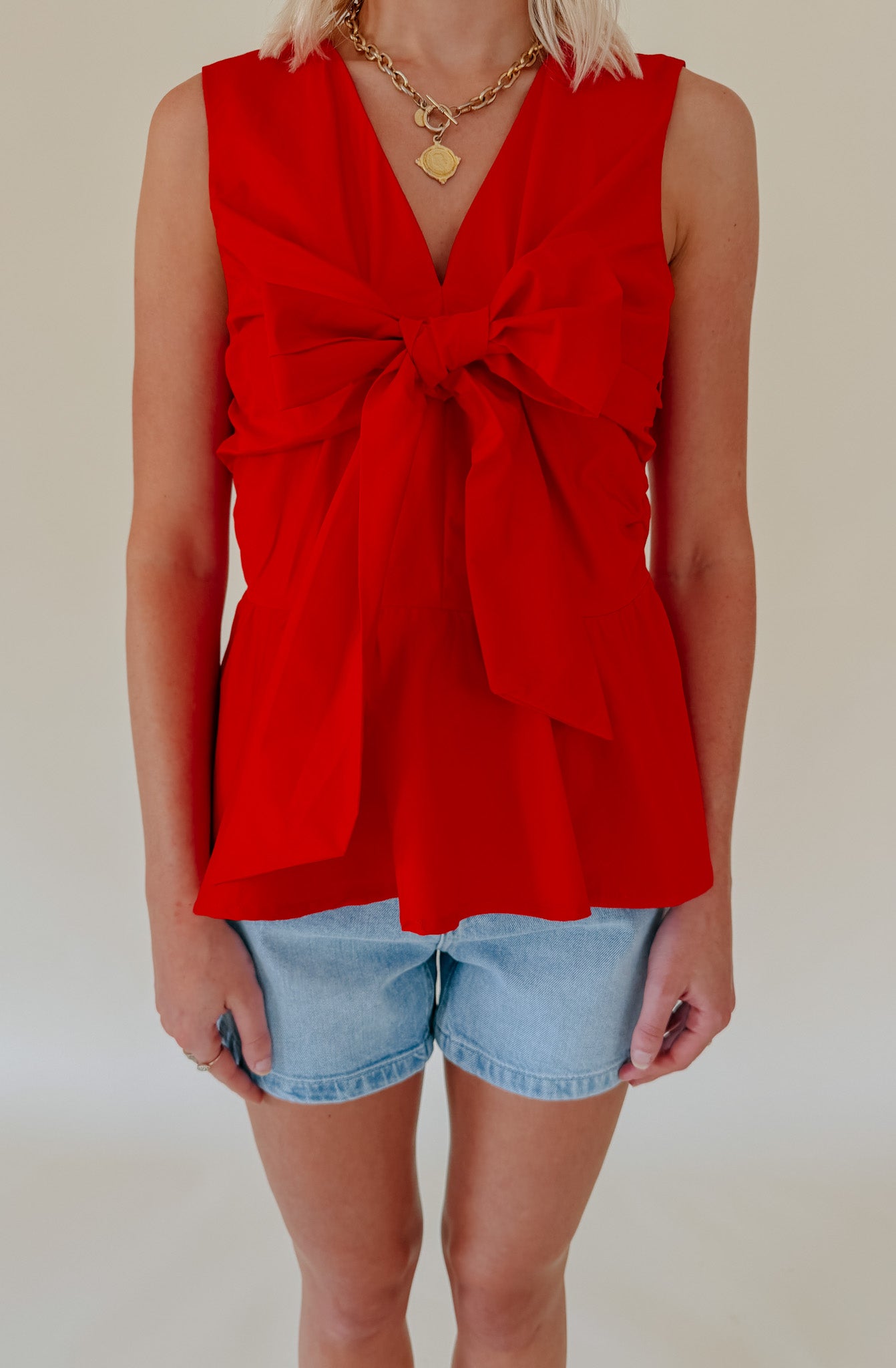 RILEY TIE FRONT BLOUSE