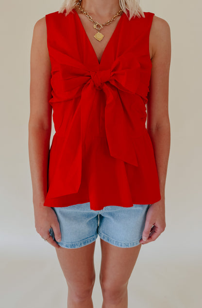 RILEY TIE FRONT BLOUSE