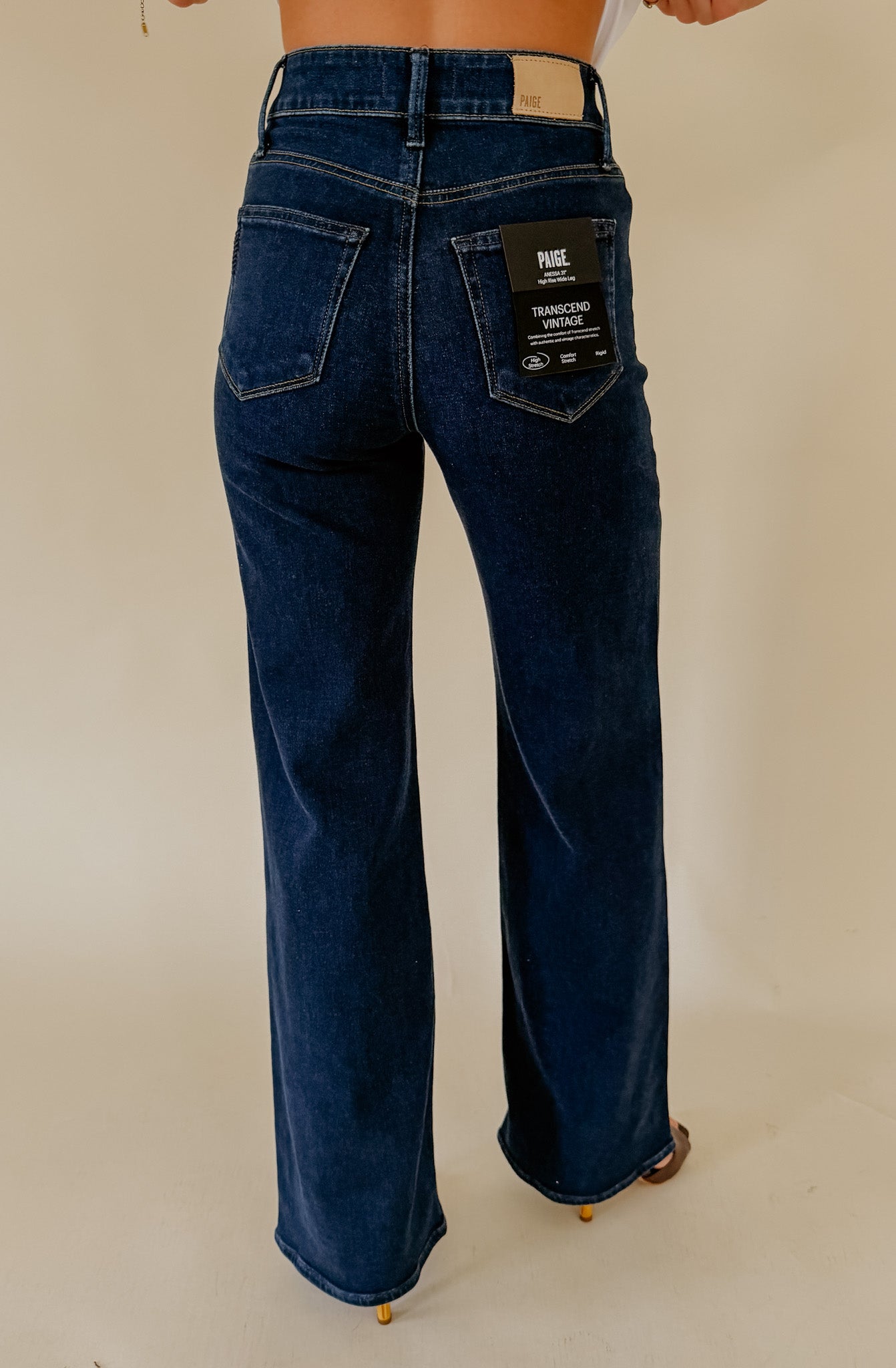 PAIGE ANESSA REVERSE SEAMED DENIM IN 31"