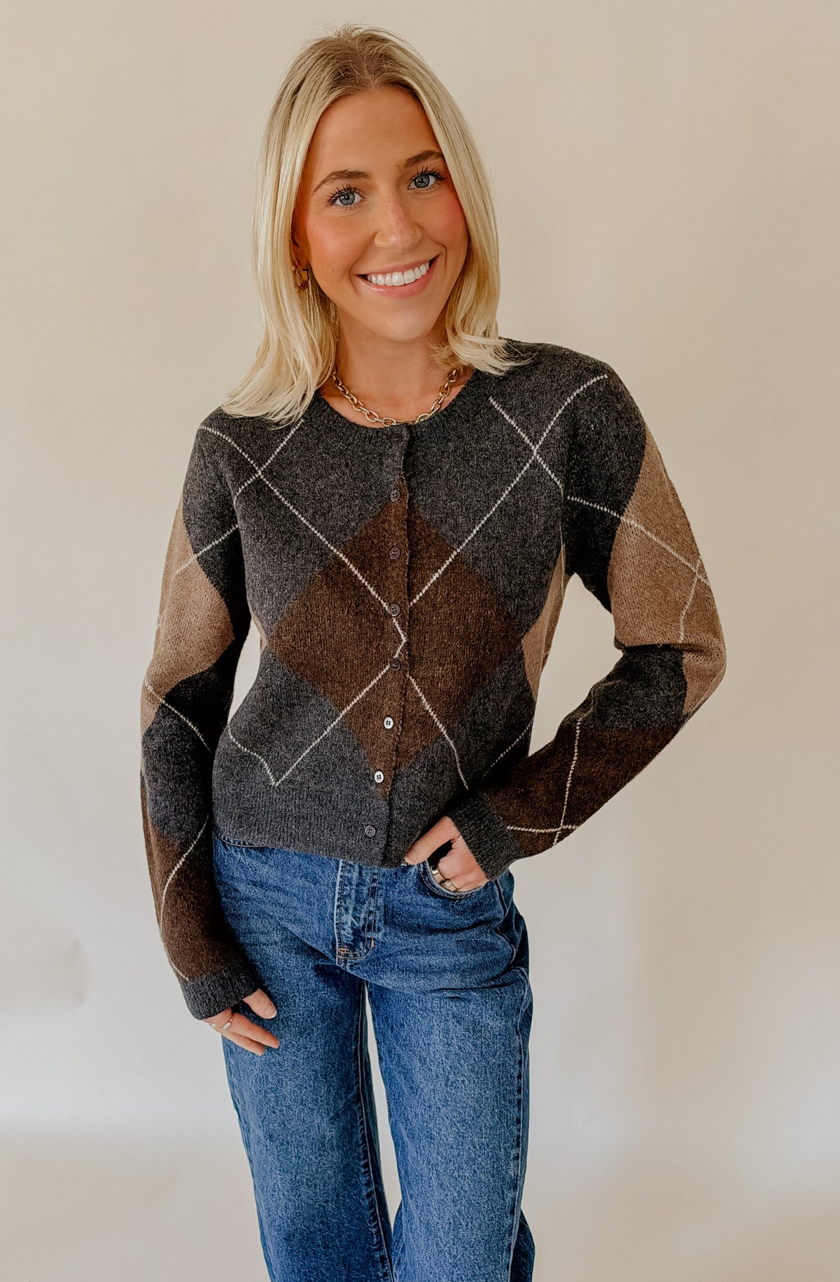 Z SUPPLY MEDINA ARGYLE CARDIGAN