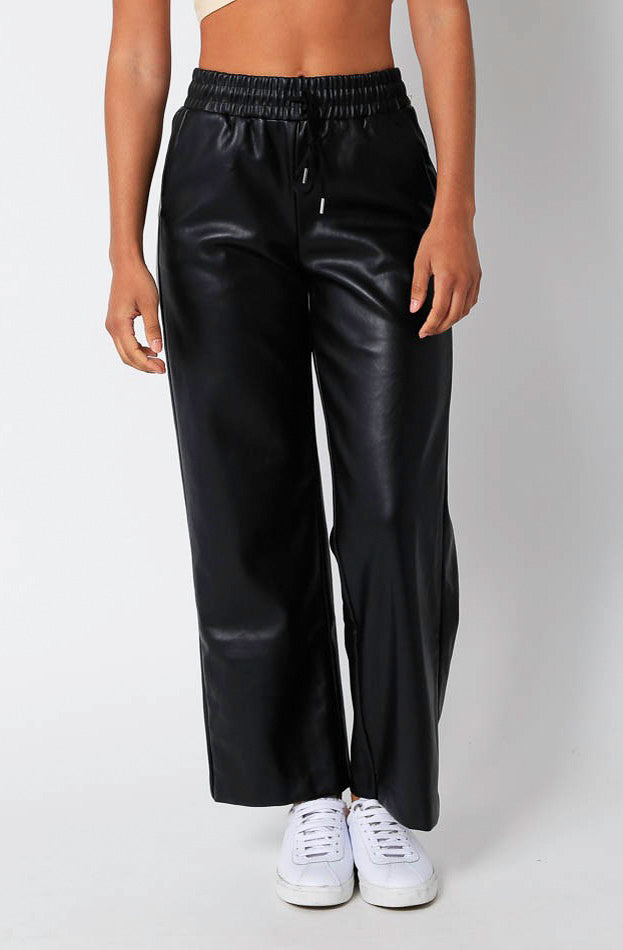 FAUX SHOW FAUX LEATHER PANTS
