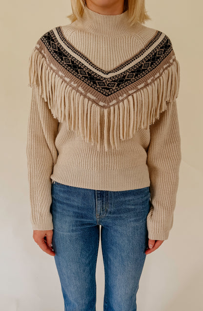 Z SUPPLY NORTH FRINGE SWEATER