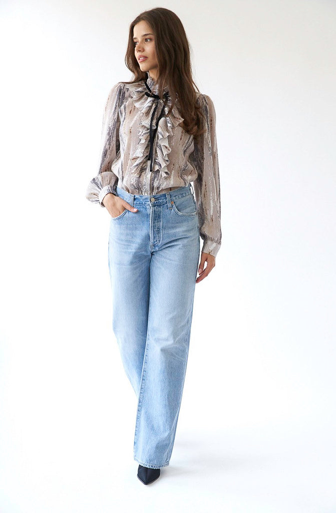 THE EDEN PLEATED BLOUSE