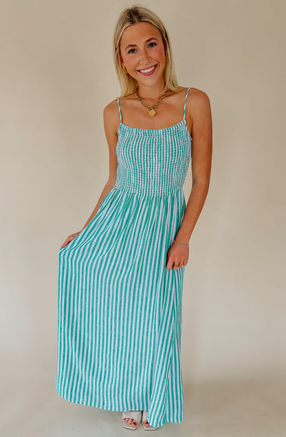 Z SUPPLY BAYSIDE STRIPED MIDI DRESS