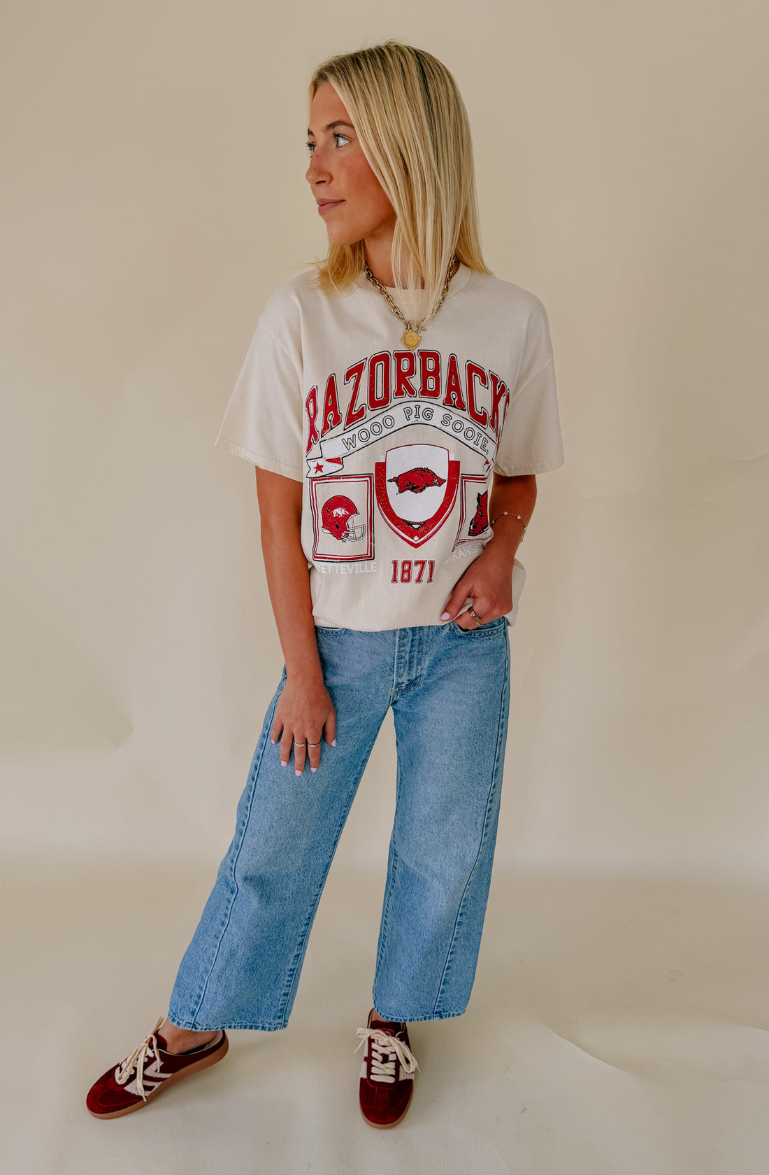 RAZORBACK PREP PATCH GRAPHIC TEE