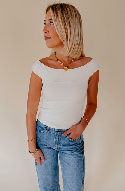 Z SUPPLY SECOND SKIN OFF THE SHOULDER TOP