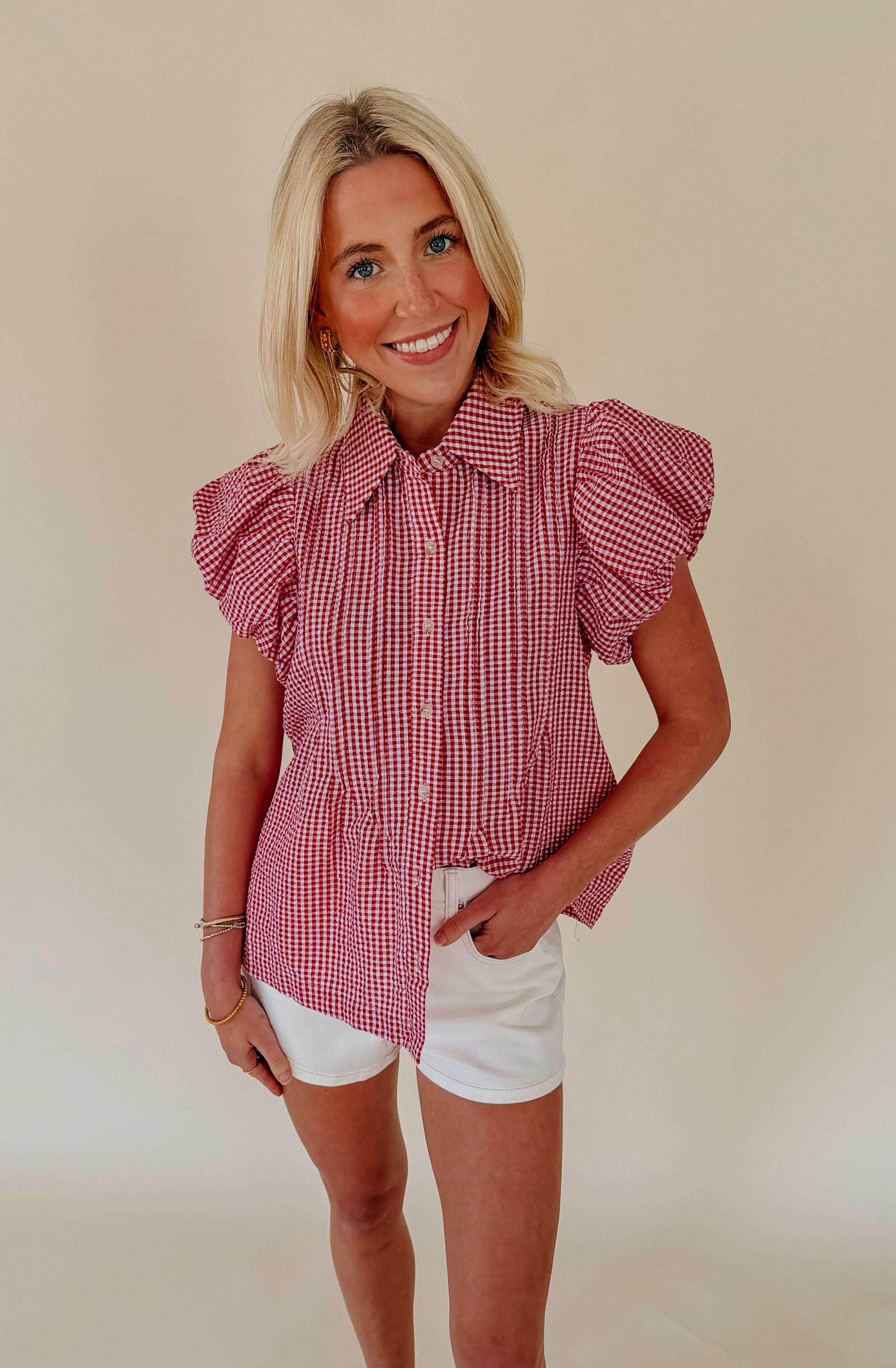 PLOT TWIST BUTTONED BLOUSE