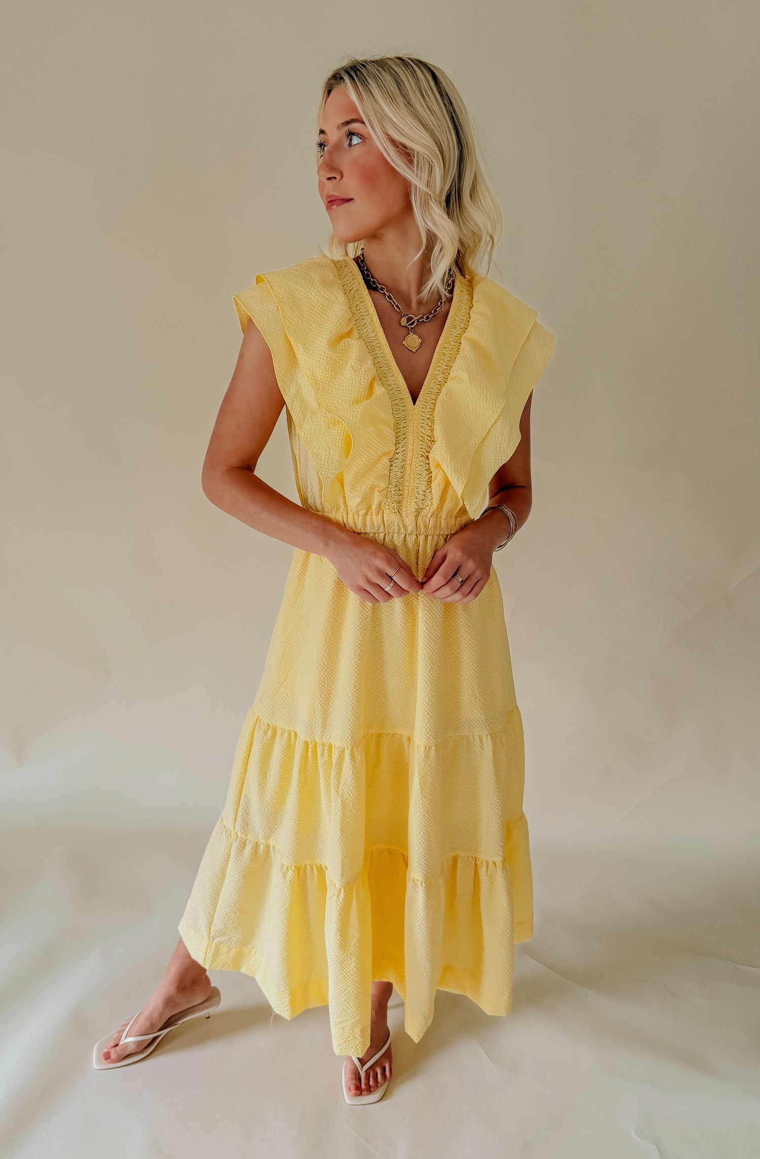 SUNSHINE ON A SUNNY DAY MIDI DRESS