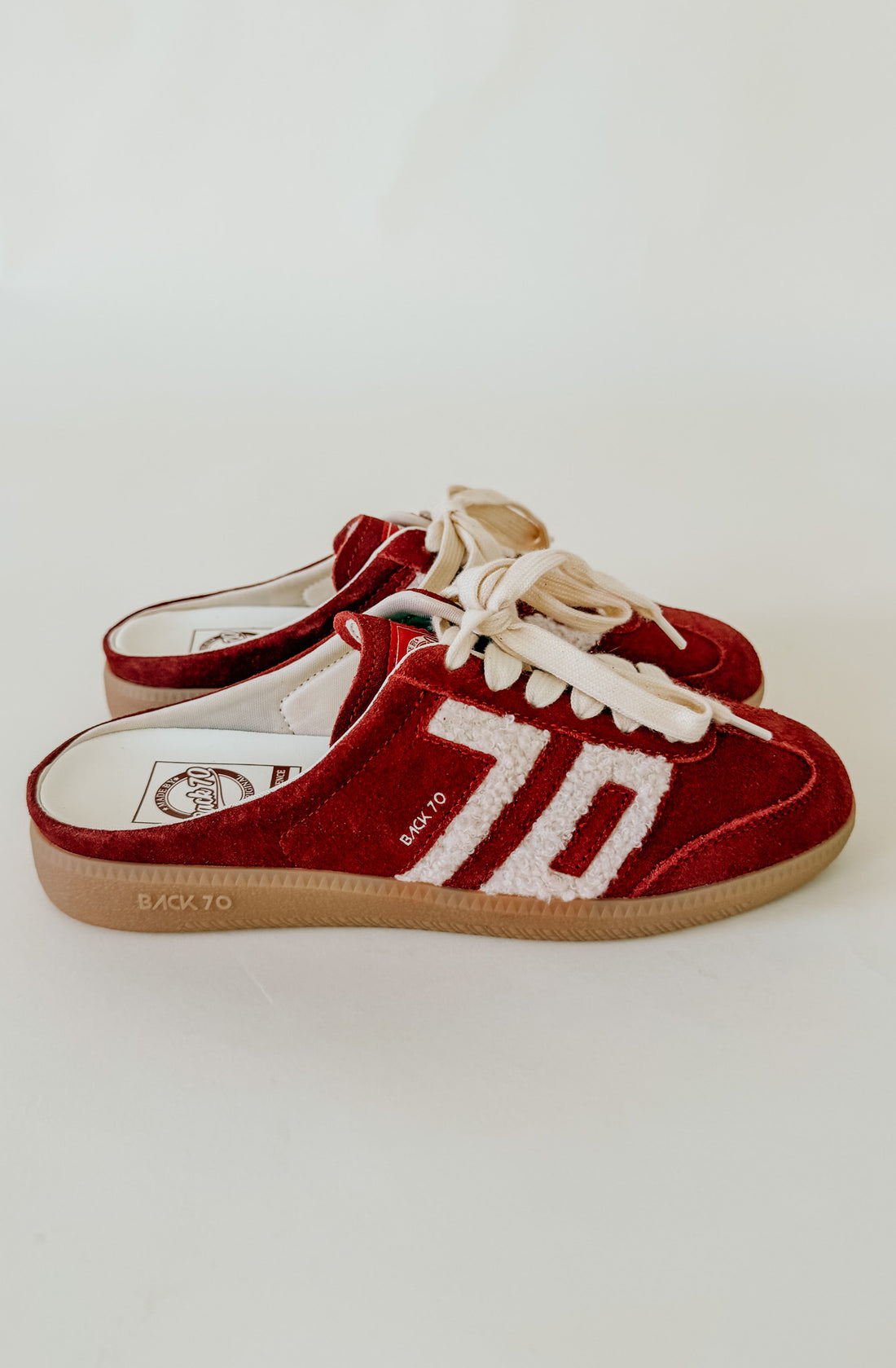 BACK 70 EASTER RED TEDDY MULE